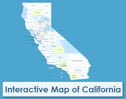 Interactive Map of California