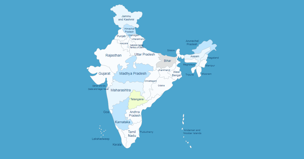 open map of india